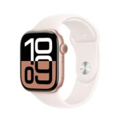 Apple Watch Series 10 GPSモデル 42mm MWWH3J/A ローズゴールド・ライトブラッシュスポーツバンド S/M