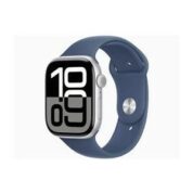 Apple Watch Series 10 GPSモデル 42mm MWWA3J/A シルバー・デニムスポーツバンド S/M